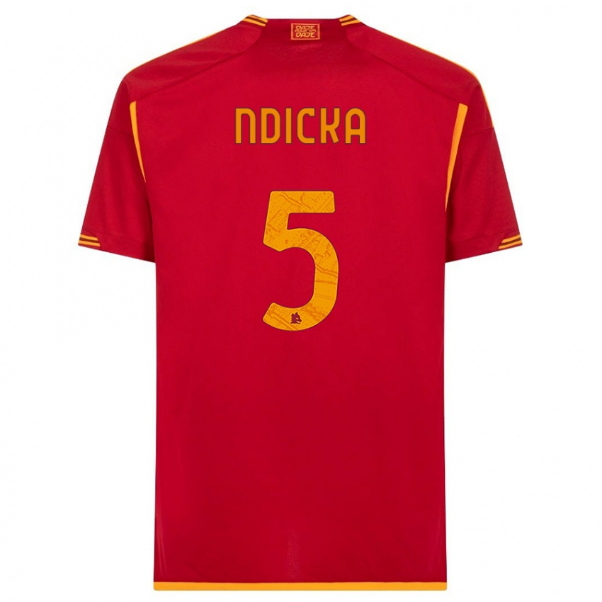 Niño Camiseta Evan Ndicka #5 Rojo 1ª Equipación 2023/24 La Camisa México