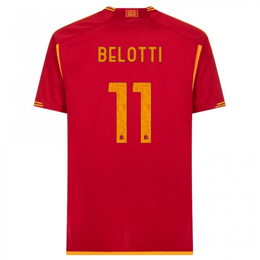 Niño Camiseta Andrea Belotti #11 Rojo 1ª Equipación 2023/24 La Camisa México