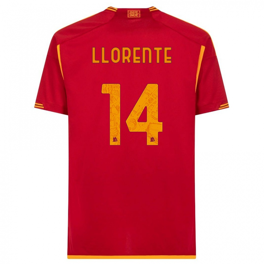 Niño Camiseta Diego Llorente #14 Rojo 1ª Equipación 2023/24 La Camisa México