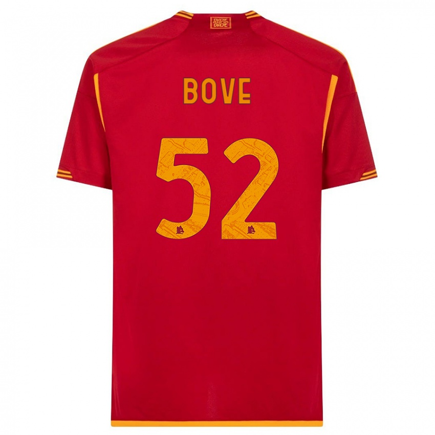 Niño Camiseta Edoardo Bove #52 Rojo 1ª Equipación 2023/24 La Camisa México