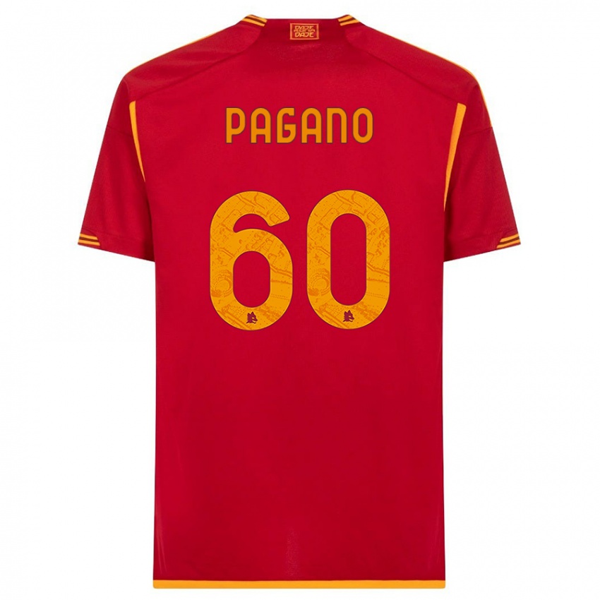 Niño Camiseta Riccardo Pagano #60 Rojo 1ª Equipación 2023/24 La Camisa México