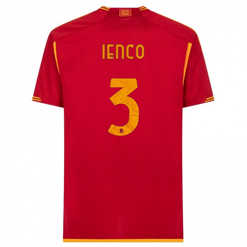 Niño Camiseta Simone Ienco #3 Rojo 1ª Equipación 2023/24 La Camisa México