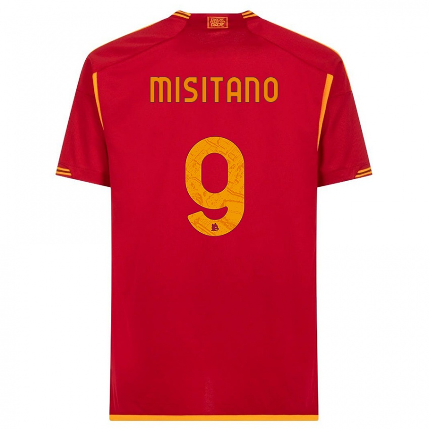 Niño Camiseta Giulio Misitano #9 Rojo 1ª Equipación 2023/24 La Camisa México