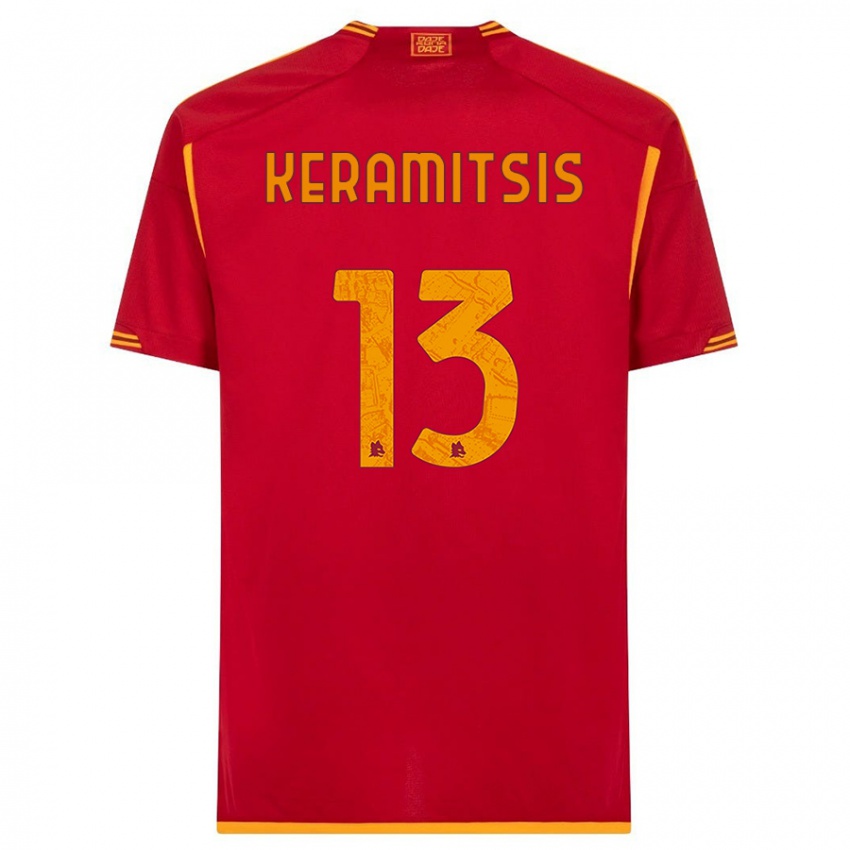 Niño Camiseta Dimitrios Keramitsis #13 Rojo 1ª Equipación 2023/24 La Camisa México