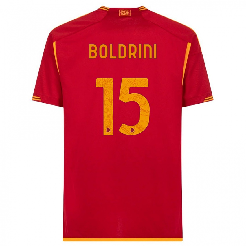 Niño Camiseta Mattia Boldrini #15 Rojo 1ª Equipación 2023/24 La Camisa México
