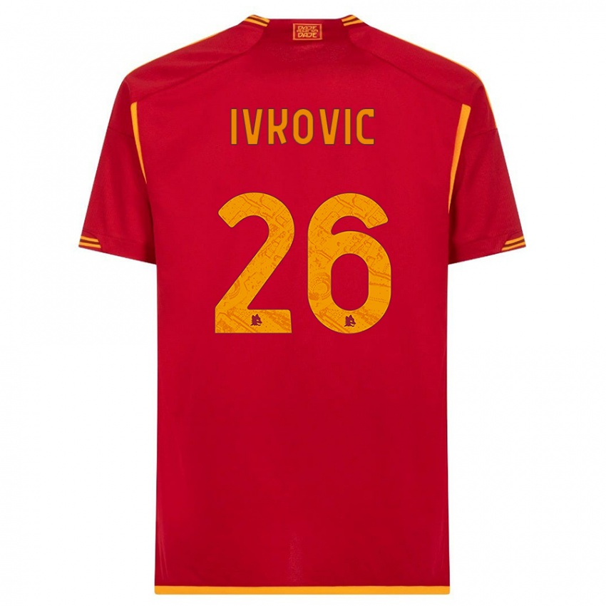Niño Camiseta Mate Ivkovic #26 Rojo 1ª Equipación 2023/24 La Camisa México