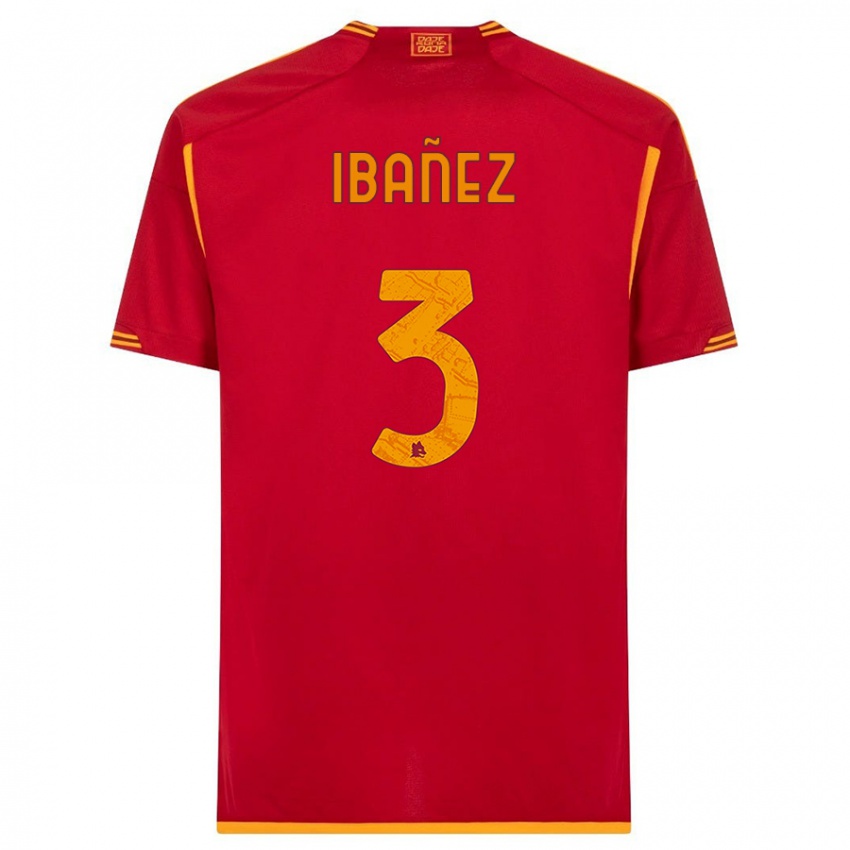 Niño Camiseta Roger Ibanez #3 Rojo 1ª Equipación 2023/24 La Camisa México