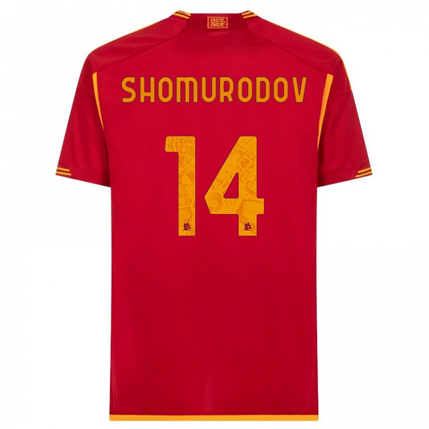 Niño Camiseta Eldor Shomurodov #14 Rojo 1ª Equipación 2023/24 La Camisa México