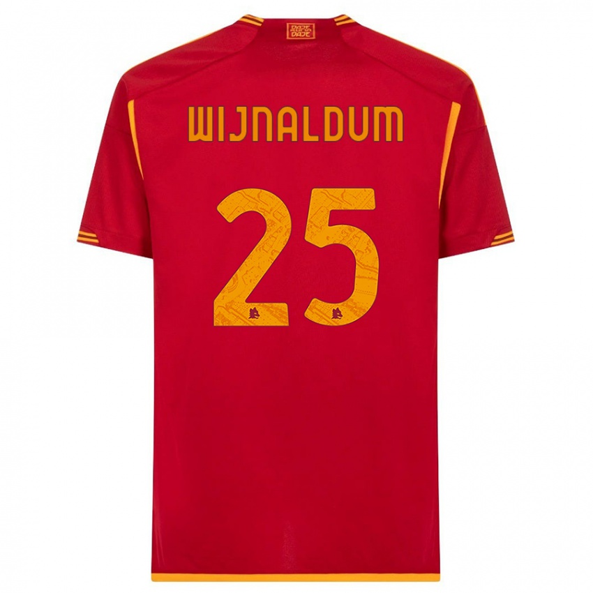 Niño Camiseta Georginio Wijnaldum #25 Rojo 1ª Equipación 2023/24 La Camisa México