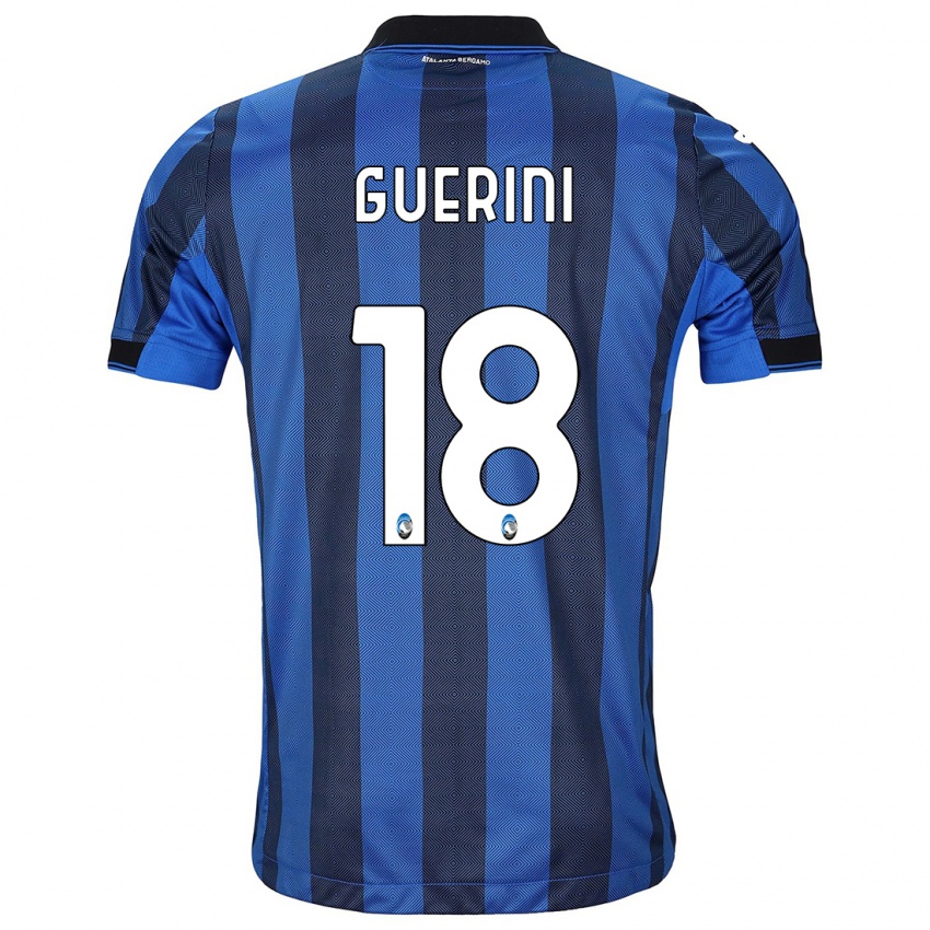 Niño Camiseta Alessio Guerini #18 Azul Negro 1ª Equipación 2023/24 La Camisa México