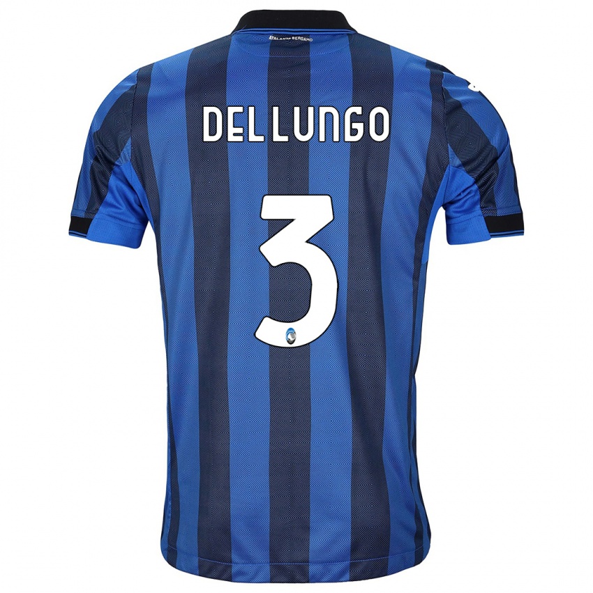 Niño Camiseta Tommaso Del Lungo #3 Azul Negro 1ª Equipación 2023/24 La Camisa México