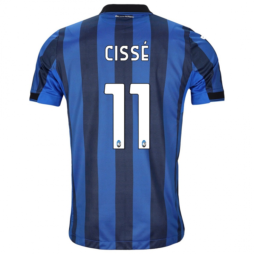 Niño Camiseta Moustapha Cissé #11 Azul Negro 1ª Equipación 2023/24 La Camisa México