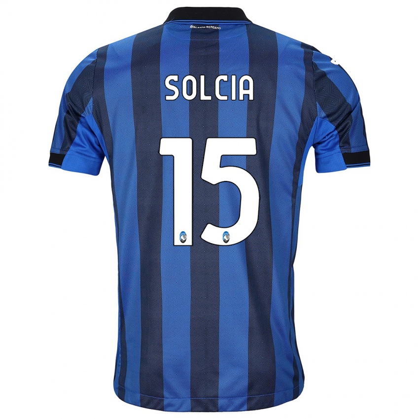 Niño Camiseta Daniele Solcia #15 Azul Negro 1ª Equipación 2023/24 La Camisa México