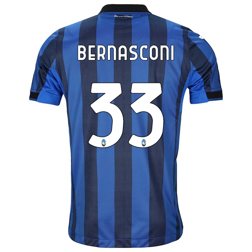 Niño Camiseta Lorenzo Bernasconi #33 Azul Negro 1ª Equipación 2023/24 La Camisa México