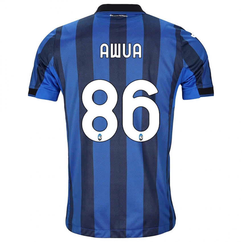 Niño Camiseta Theophilus Awua #86 Azul Negro 1ª Equipación 2023/24 La Camisa México