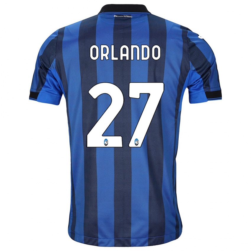 Niño Camiseta Daniele Orlando #27 Azul Negro 1ª Equipación 2023/24 La Camisa México