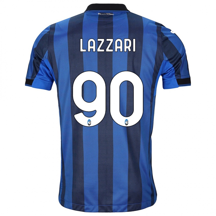 Niño Camiseta Ilaria Lazzari #90 Azul Negro 1ª Equipación 2023/24 La Camisa México