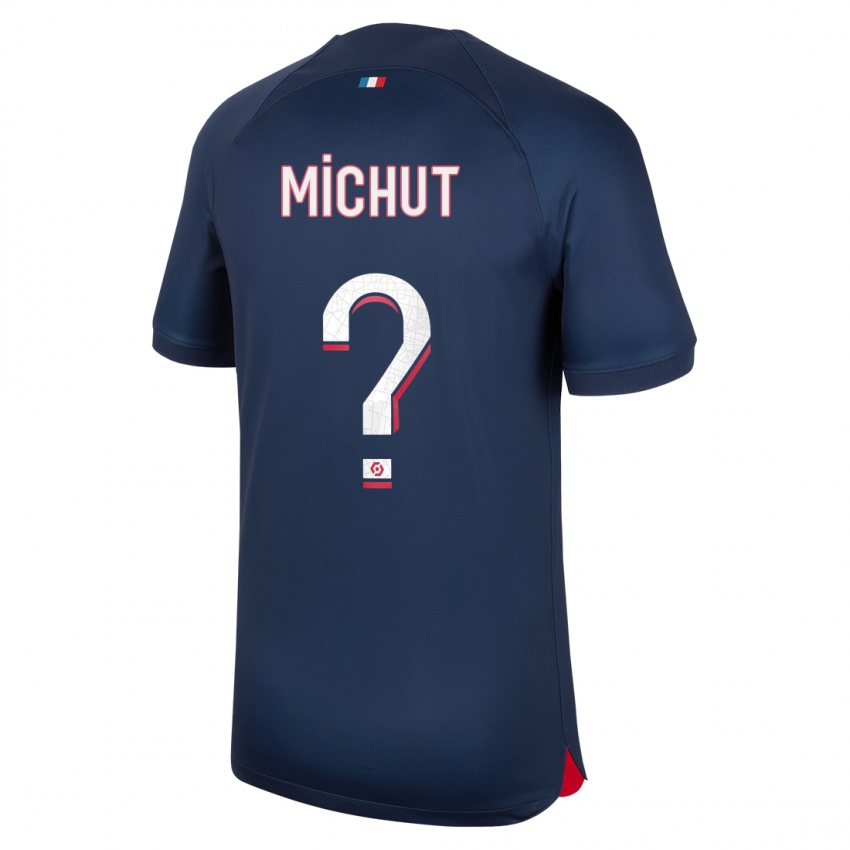 Niño Camiseta Etienne Michut #0 Azul Rojo 1ª Equipación 2023/24 La Camisa México