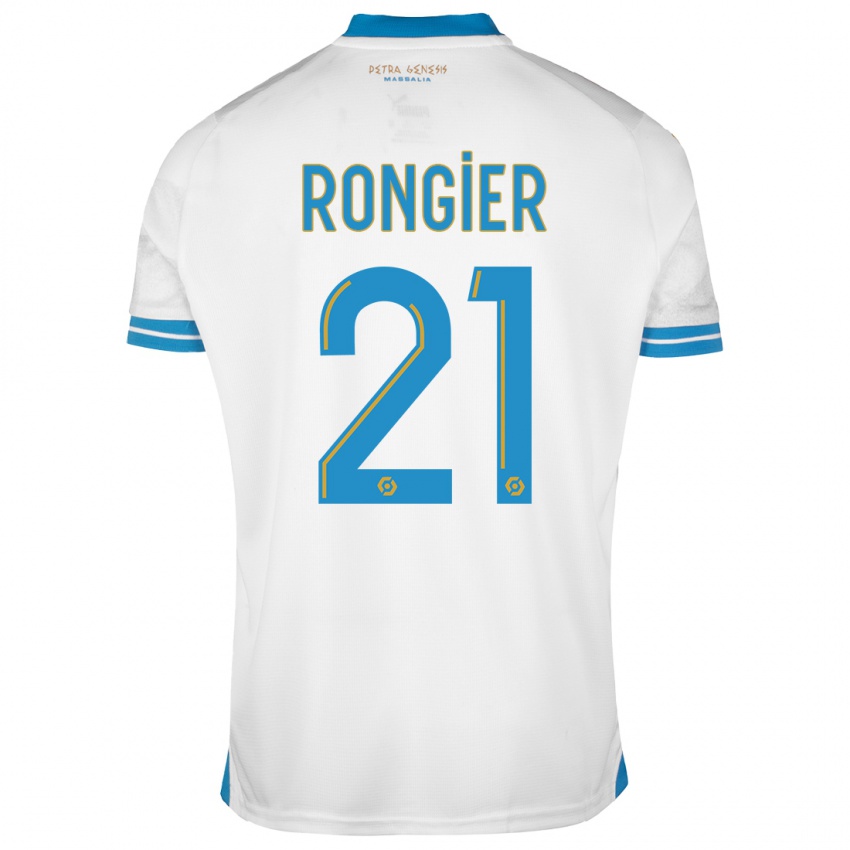 Niño Camiseta Valentin Rongier #21 Blanco 1ª Equipación 2023/24 La Camisa México