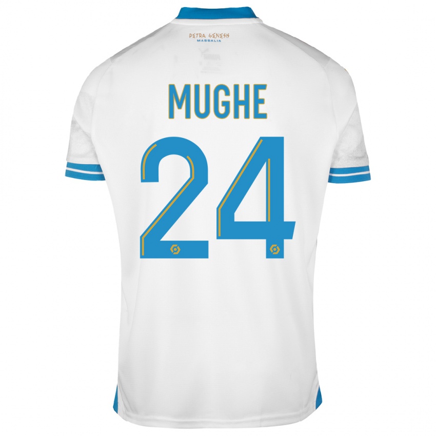 Niño Camiseta François Mughe #24 Blanco 1ª Equipación 2023/24 La Camisa México