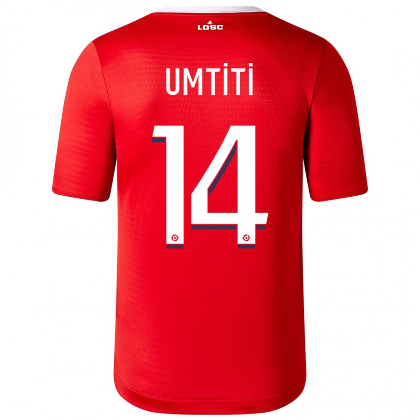 Niño Camiseta Samuel Umtiti #14 Rojo 1ª Equipación 2023/24 La Camisa México