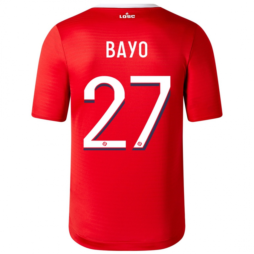 Niño Camiseta Mohamed Bayo #27 Rojo 1ª Equipación 2023/24 La Camisa México
