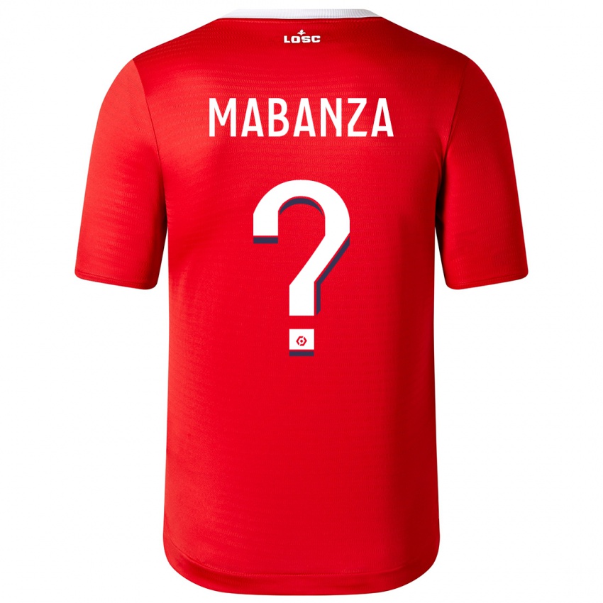 Niño Camiseta Carmel Mabanza #0 Rojo 1ª Equipación 2023/24 La Camisa México