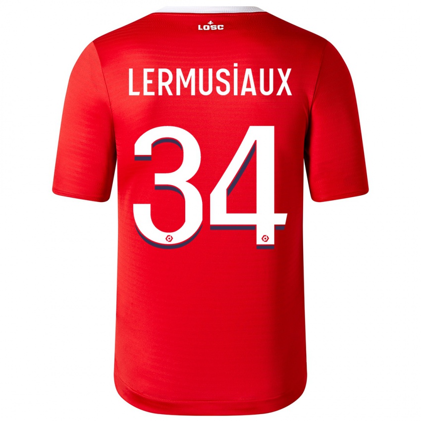 Niño Camiseta Chrystal Lermusiaux #34 Rojo 1ª Equipación 2023/24 La Camisa México