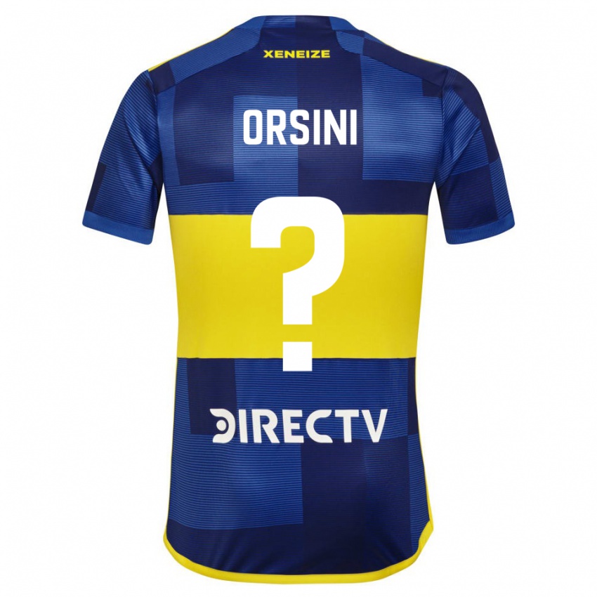 Niño Camiseta Nicolas Orsini #0 Azul Oscuro Amarillo 1ª Equipación 2023/24 La Camisa México