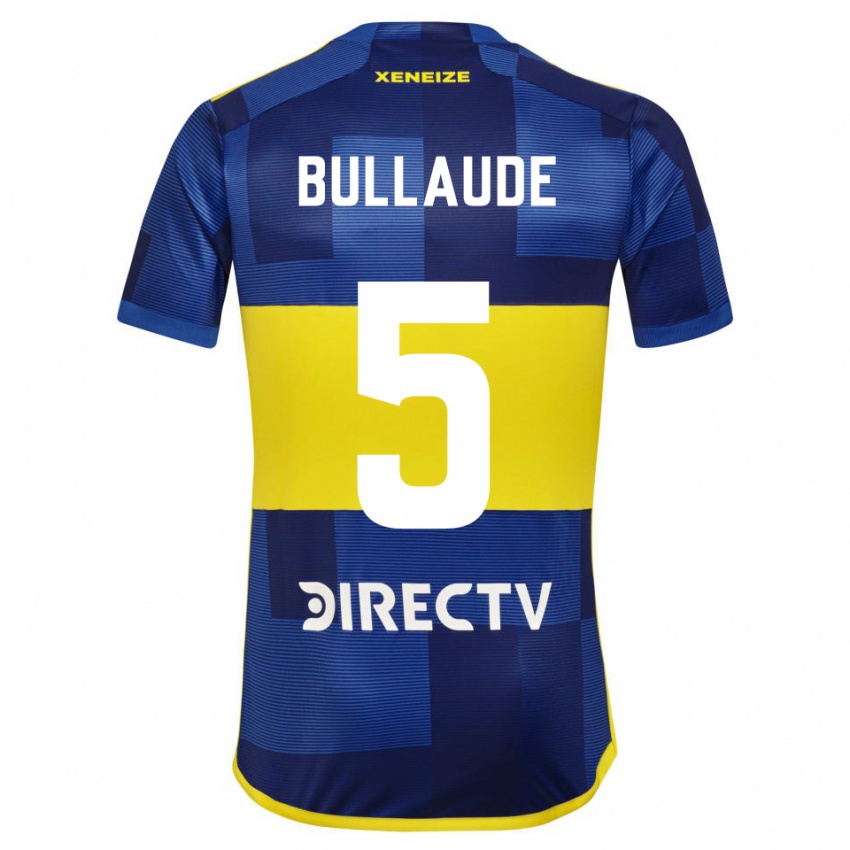 Niño Camiseta Ezequiel Bullaude #5 Azul Oscuro Amarillo 1ª Equipación 2023/24 La Camisa México