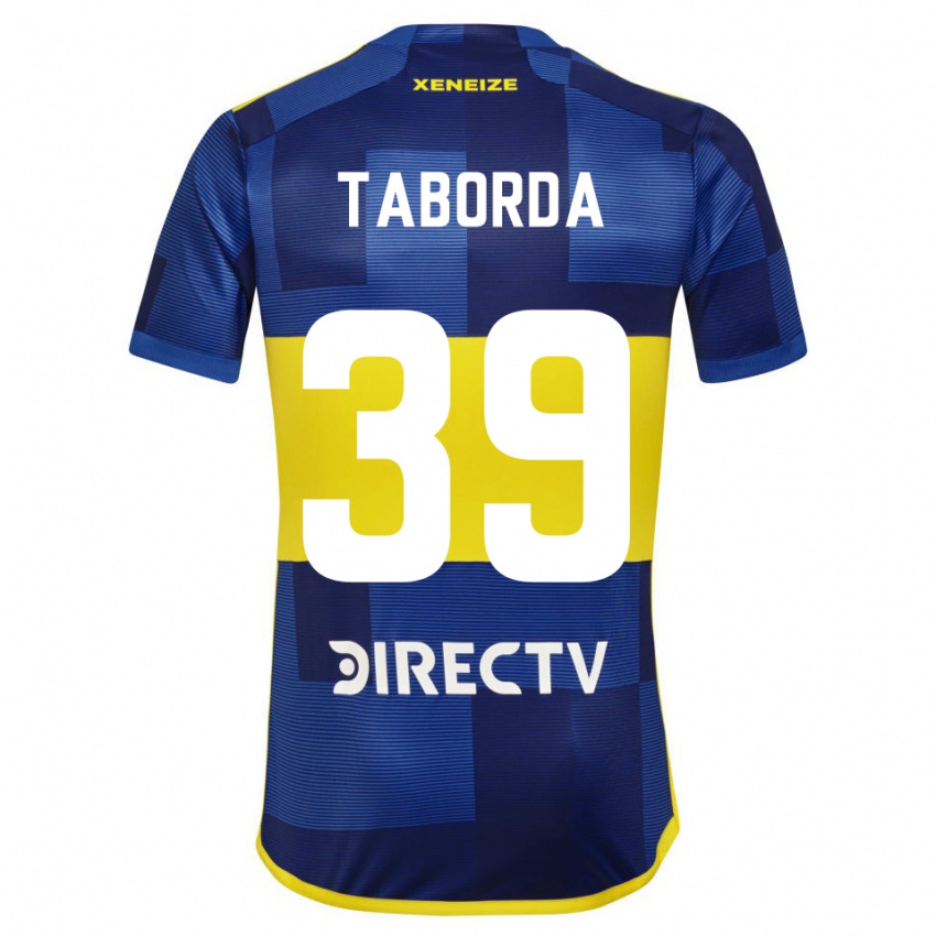 Niño Camiseta Vicente Taborda #39 Azul Oscuro Amarillo 1ª Equipación 2023/24 La Camisa México