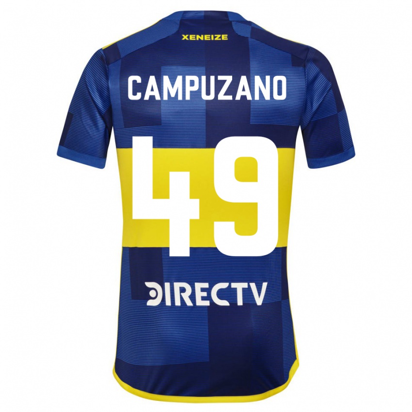 Niño Camiseta Jorman Campuzano #49 Azul Oscuro Amarillo 1ª Equipación 2023/24 La Camisa México