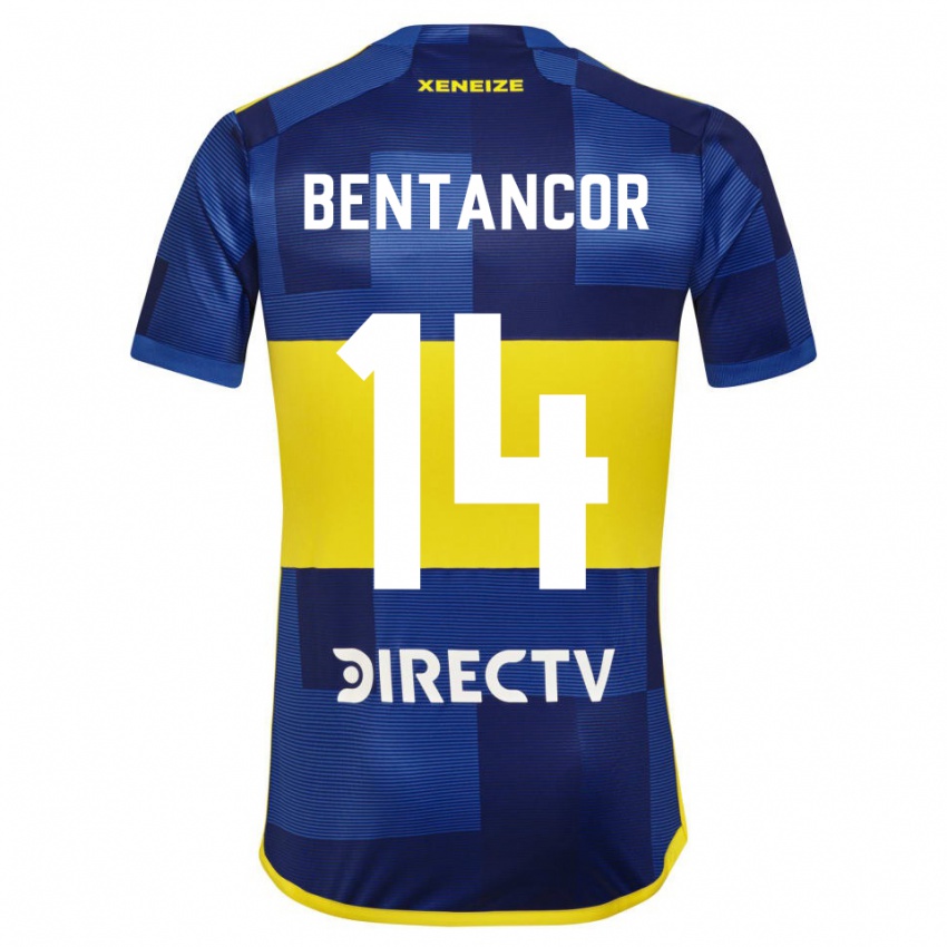 Niño Camiseta Thomás Bentancor #14 Azul Oscuro Amarillo 1ª Equipación 2023/24 La Camisa México