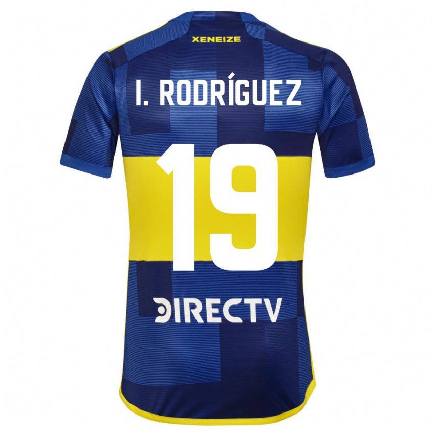 Niño Camiseta Ignacio Rodríguez #19 Azul Oscuro Amarillo 1ª Equipación 2023/24 La Camisa México