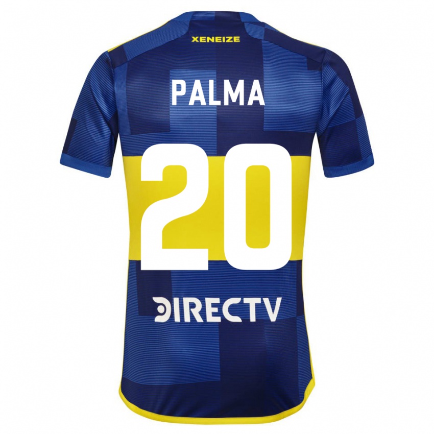 Niño Camiseta Lucas Palma #20 Azul Oscuro Amarillo 1ª Equipación 2023/24 La Camisa México