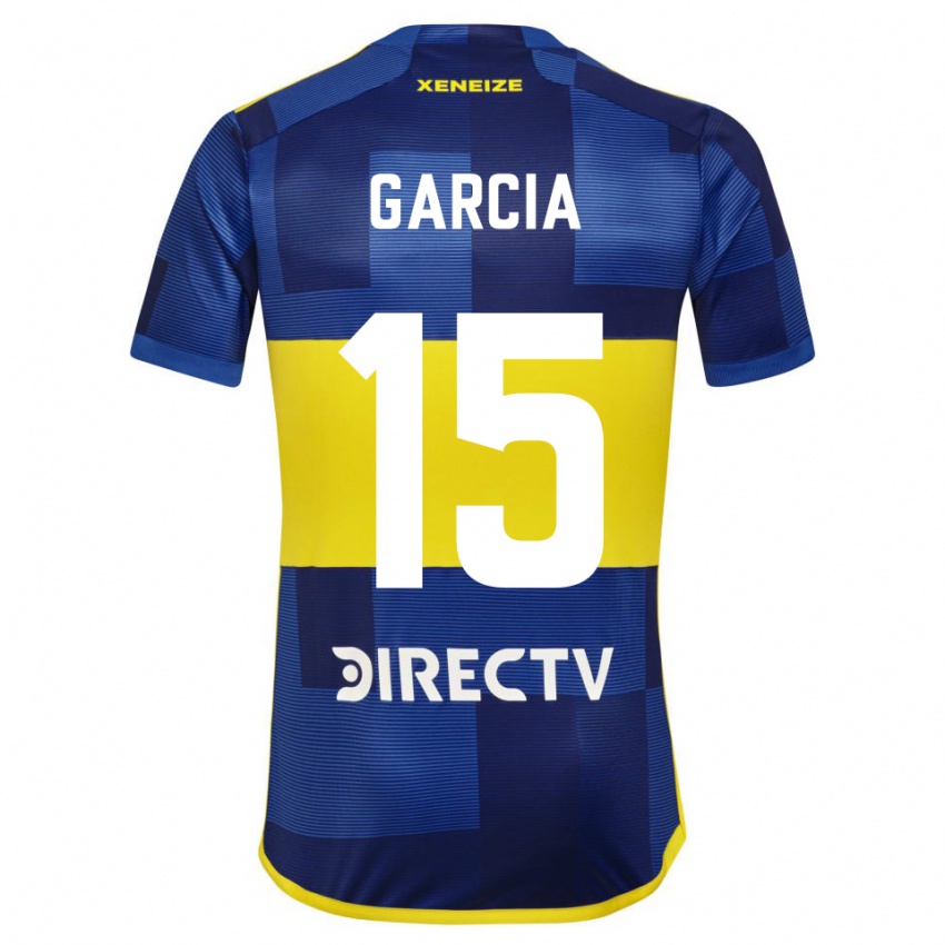 Niño Camiseta Ramiro Garcia #15 Azul Oscuro Amarillo 1ª Equipación 2023/24 La Camisa México