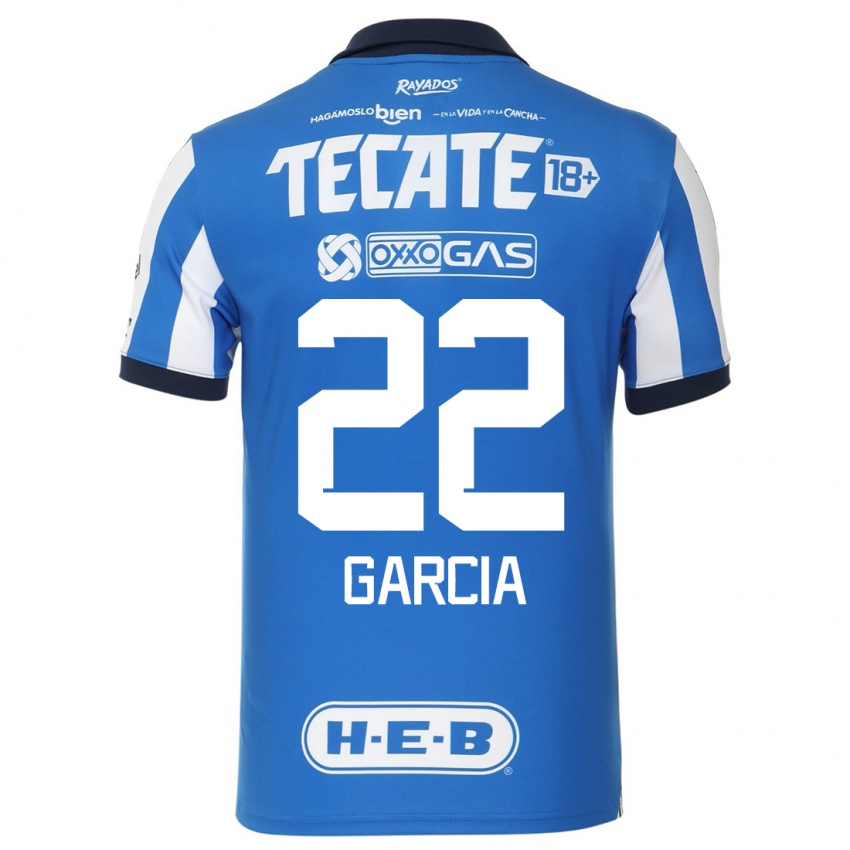 Niño Camiseta Diana Garcia #22 Azul Blanco 1ª Equipación 2023/24 La Camisa México