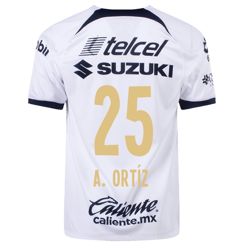 Niño Camiseta Arturo Ortiz #25 Blanco 1ª Equipación 2023/24 La Camisa México