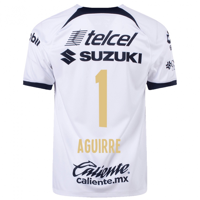 Niño Camiseta Miriam Aguirre #1 Blanco 1ª Equipación 2023/24 La Camisa México