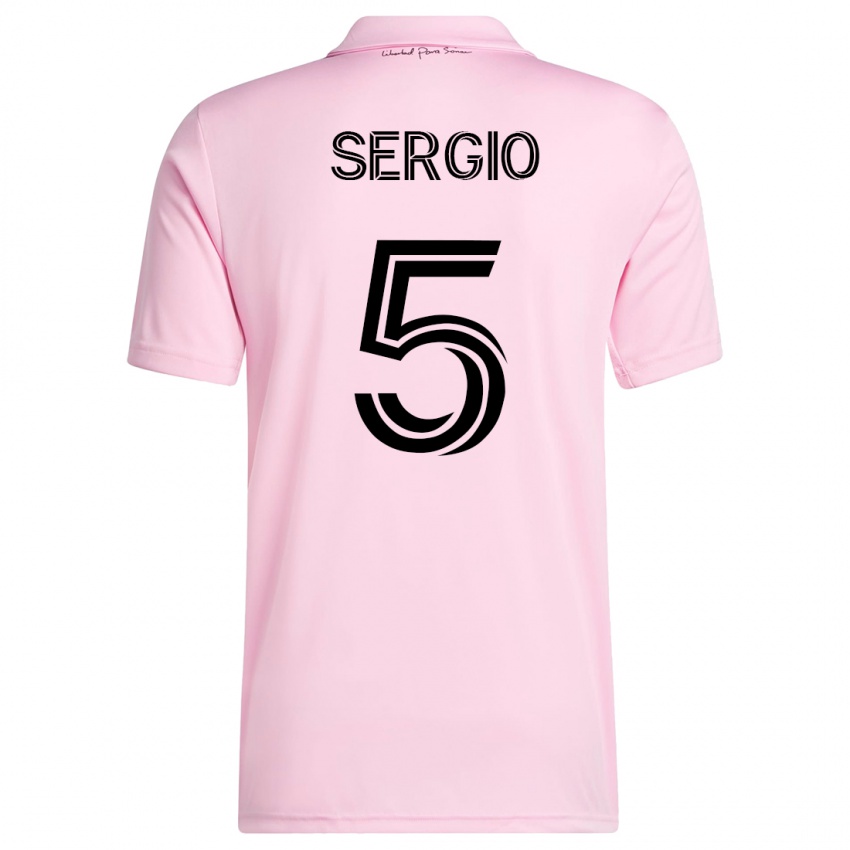 Niño Camiseta Sergio Busquets #5 Rosa 1ª Equipación 2023/24 La Camisa México