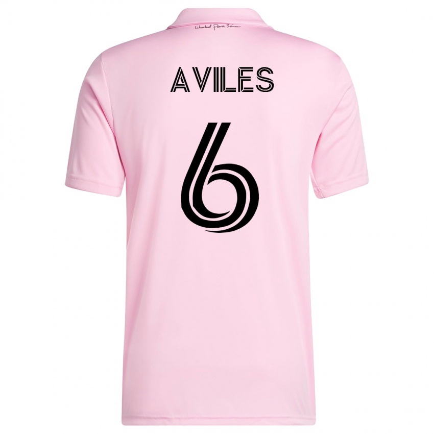 Niño Camiseta Tomás Avilés #6 Rosa 1ª Equipación 2023/24 La Camisa México