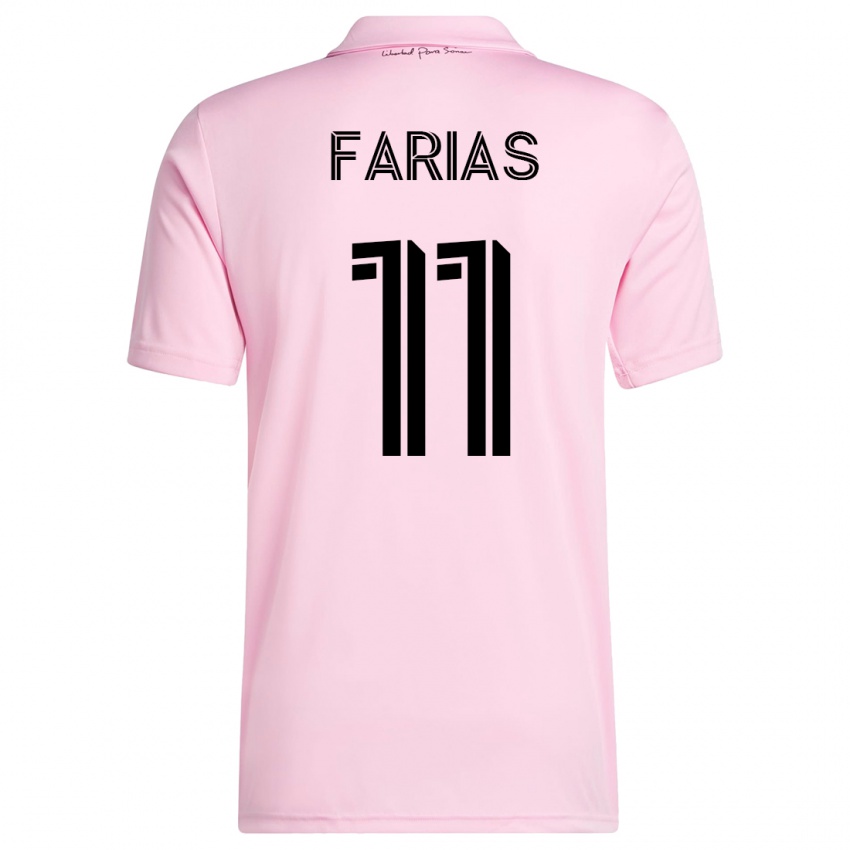 Niño Camiseta Facundo Farías #11 Rosa 1ª Equipación 2023/24 La Camisa México