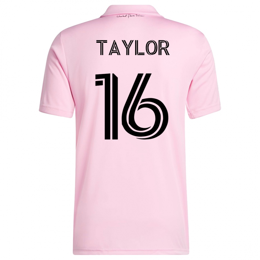 Niño Camiseta Robert Taylor #16 Rosa 1ª Equipación 2023/24 La Camisa México