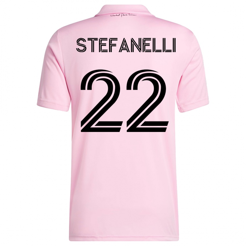 Niño Camiseta Nicolás Stefanelli #22 Rosa 1ª Equipación 2023/24 La Camisa México