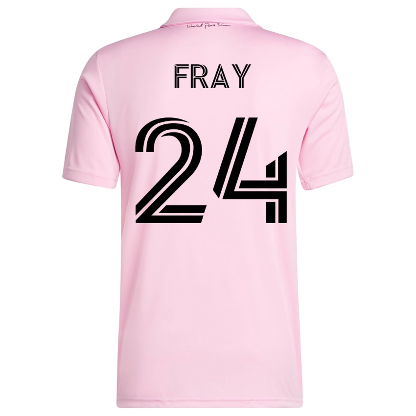 Niño Camiseta Ian Fray #24 Rosa 1ª Equipación 2023/24 La Camisa México