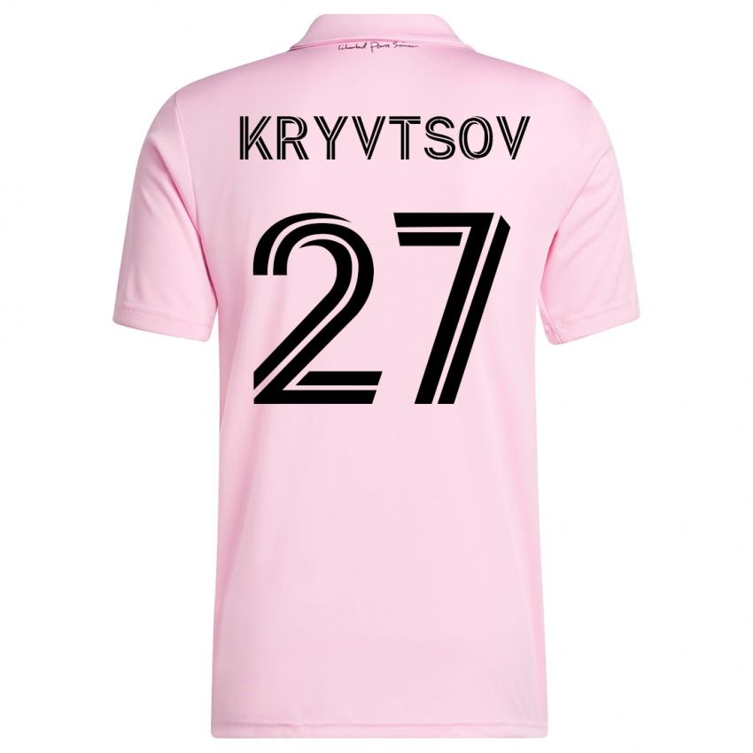 Niño Camiseta Sergiy Kryvtsov #27 Rosa 1ª Equipación 2023/24 La Camisa México