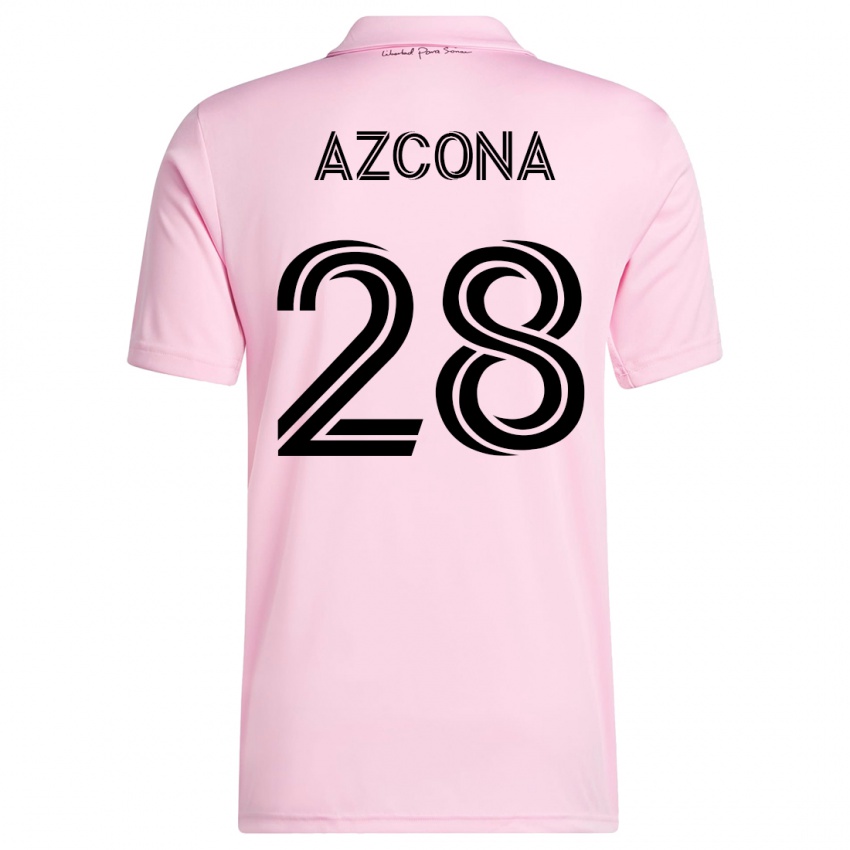 Niño Camiseta Edison Azcona #28 Rosa 1ª Equipación 2023/24 La Camisa México