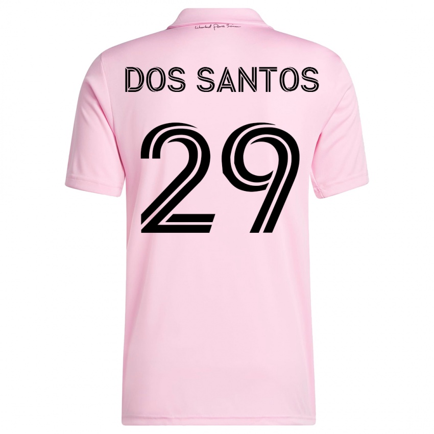 Niño Camiseta Cj Dos Santos #29 Rosa 1ª Equipación 2023/24 La Camisa México
