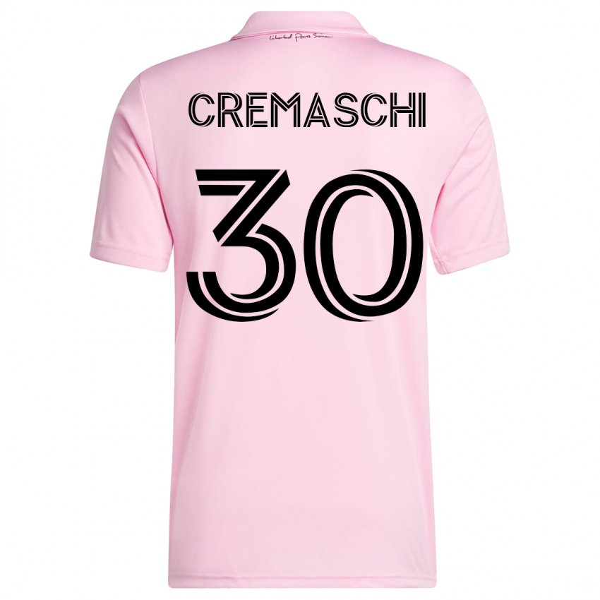 Niño Camiseta Benja Cremaschi #30 Rosa 1ª Equipación 2023/24 La Camisa México