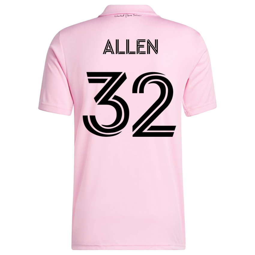 Niño Camiseta Noah Allen #32 Rosa 1ª Equipación 2023/24 La Camisa México
